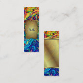 Lesezeichen-Geschäfts-Karten-Flüssigkeits-Farben Mini Visitenkarte (Vorne/Hinten)