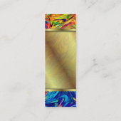 Lesezeichen-Geschäfts-Karten-Flüssigkeits-Farben Mini Visitenkarte (Rückseite)