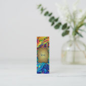 Lesezeichen-Geschäfts-Karten-Flüssigkeits-Farben Mini Visitenkarte (Stehend Vorderseite)