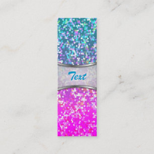 Lesezeichen Geschäftskarte Glitter Grafik Hintergr Mini Visitenkarte