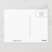 Lesezeichen hübsch Muscheln Postkarte (Rückseite)