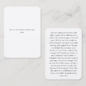 Lesezeichen Inspirational Visitenkarte (Vorne/Hinten)