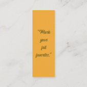 Lesezeichen-Karte markieren Mini Visitenkarte (Rückseite)