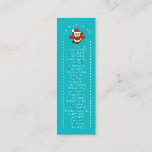 Lesezeichen Mini Visitenkarte (Vorderseite)