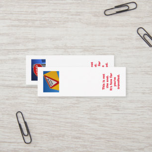 Lesezeichen Mini Visitenkarte