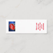 Lesezeichen Mini Visitenkarte (Rückseite)