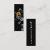 Lesezeichen mit teilweise eingefärbtem Mini Visitenkarte (Vorne/Hinten)