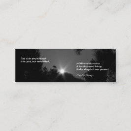 Lesezeichen No.3/Tao Te Ching No.3/ Mini Visitenkarte