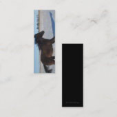 LESEZEICHEN - Pferd Mini Visitenkarte (Vorne/Hinten)