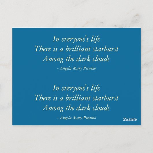 Lesezeichen Postkarte (Rückseite)