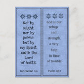 Lesezeichen-Postkarte inspirierend Skripte Postkarte (Vorderseite)