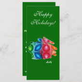 Lesezeichen Quadric Happy Holidays (Vorne/Hinten)