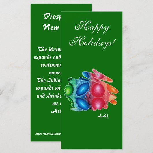 Lesezeichen Quadric Happy Holidays (Vorne/Hinten)