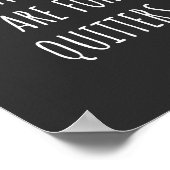 Lesezeichen sind für Quitter Poster (Ecke)