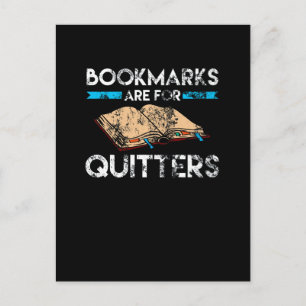 Lesezeichen sind für Quitters Reader gestört Postkarte