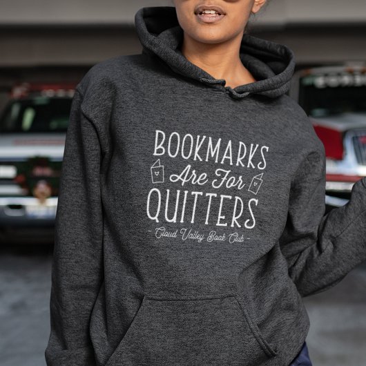 Lesezeichen sind für Quitts Personalisiert Buchklu Hoodie