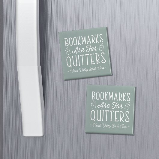 Lesezeichen sind für Quitts Personalisiert Buchklu Magnet