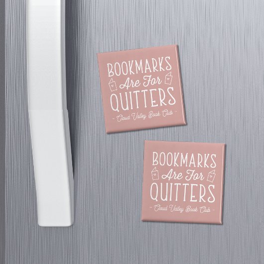 Lesezeichen sind für Quitts Personalisiert Buchklu Magnet