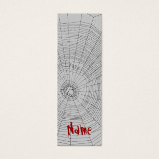 Lesezeichen Spiderweb Halloween Individuelle Name