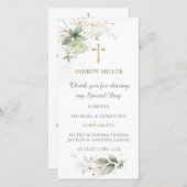 Lesezeichen Taufkarte (Vorne/Hinten)