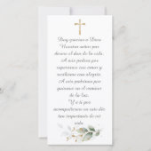 Lesezeichen Taufkarte (Rückseite)