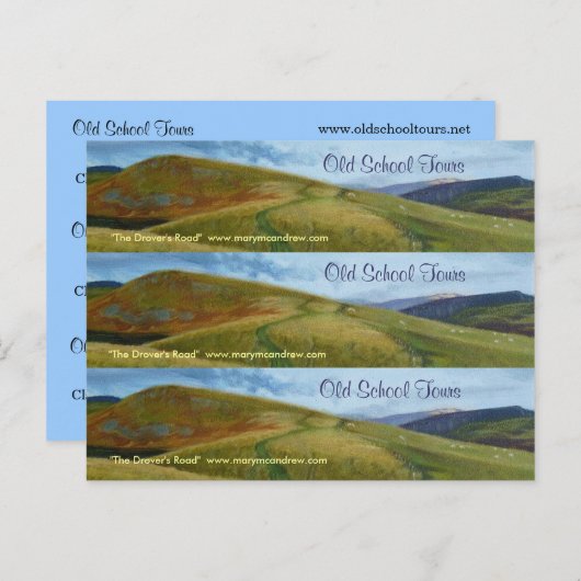 Lesezeichen/Visitenkarten Postkarte (Vorne/Hinten)