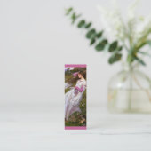 Lesezeichen Windblumen Mini Visitenkarte (Stehend Vorderseite)