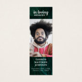 Lesezeichen zur Beerdigung von Gedächtnistraining- (Vorderseite)