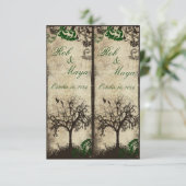 Lesezeichen zur Gastgeschenk Hochzeit ausschneiden (Stehend Vorderseite)