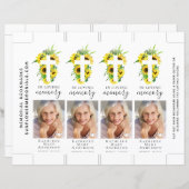 Lesezeichen zur Gedenkstätte für Sonnenblumen im F (Vorne/Hinten)