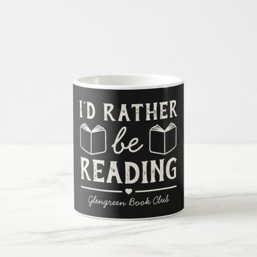 Lesezirkel Name Lustiger Buchgeschenk-Spruch Kaffeetasse (Mittel)