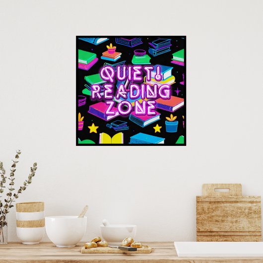 Lesezone Farben 2 Poster (Küche)