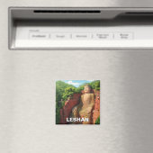 Leshan Giant Buddha China Travel Magnet (In Situ (Geschirrspüler))