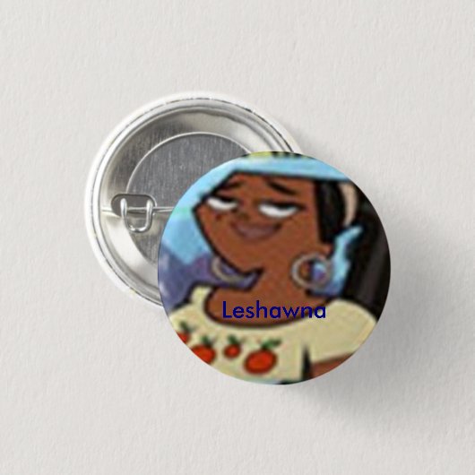 Leshawna Abzeichen Button (Vorne & Hinten)