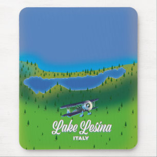 Lesina-italy-Karte Mousepad