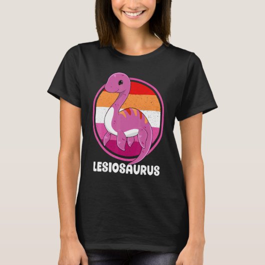 Lesiosaurus Lesbian Plesiosaurus Lgbtq Gay Pride m T-Shirt (Vorderseite)