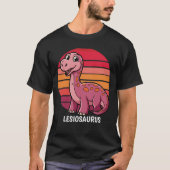 Lesiosaurus Retro Dinosaurier Design T-Shirt (Vorderseite)