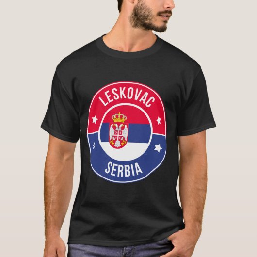 Leskovac, Serbien Stadt T-Shirt (Vorderseite)