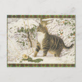 Lesley Anne Ivory Christmas Cat Postcard Postkarte (Vorderseite)