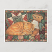 LESLEY ANNE IVORYS CHRISTMAS CAT POSTCARD POSTKARTE (Vorderseite)