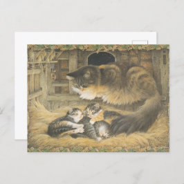 LESLEY ANNE IVORYS CHRISTMAS CAT POSTCARD POSTKARTE