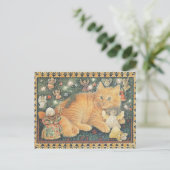  LESLEY ANNE IVORYS CHRISTMAS CAT POSTCARD POSTKARTE (Stehend Vorderseite)