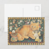  LESLEY ANNE IVORYS CHRISTMAS CAT POSTCARD POSTKARTE (Vorne/Hinten)