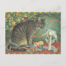 LESLEY ANNE IVORYS CHRISTMAS CAT POSTCARD POSTKARTE