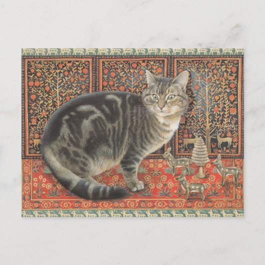 LESLEY ANNE IVORYS CHRISTMAS CAT POSTCARD POSTKARTE (Vorderseite)