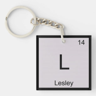 Lesley Name Chemie Element Periodensystem Schlüsselanhänger