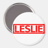Leslie Briefmarke Magnet (Vorderseite/Rückseite)