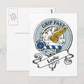 Leslie Clan Abzeichen Postkarte (Vorne/Hinten)