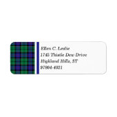 Leslie Clan Royal Blue und Green Scottish Tartan (Vorne)