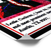 Leslie Cochran, Obdachlos, Cross-Dressing, Aktivis Poster (Ecke)